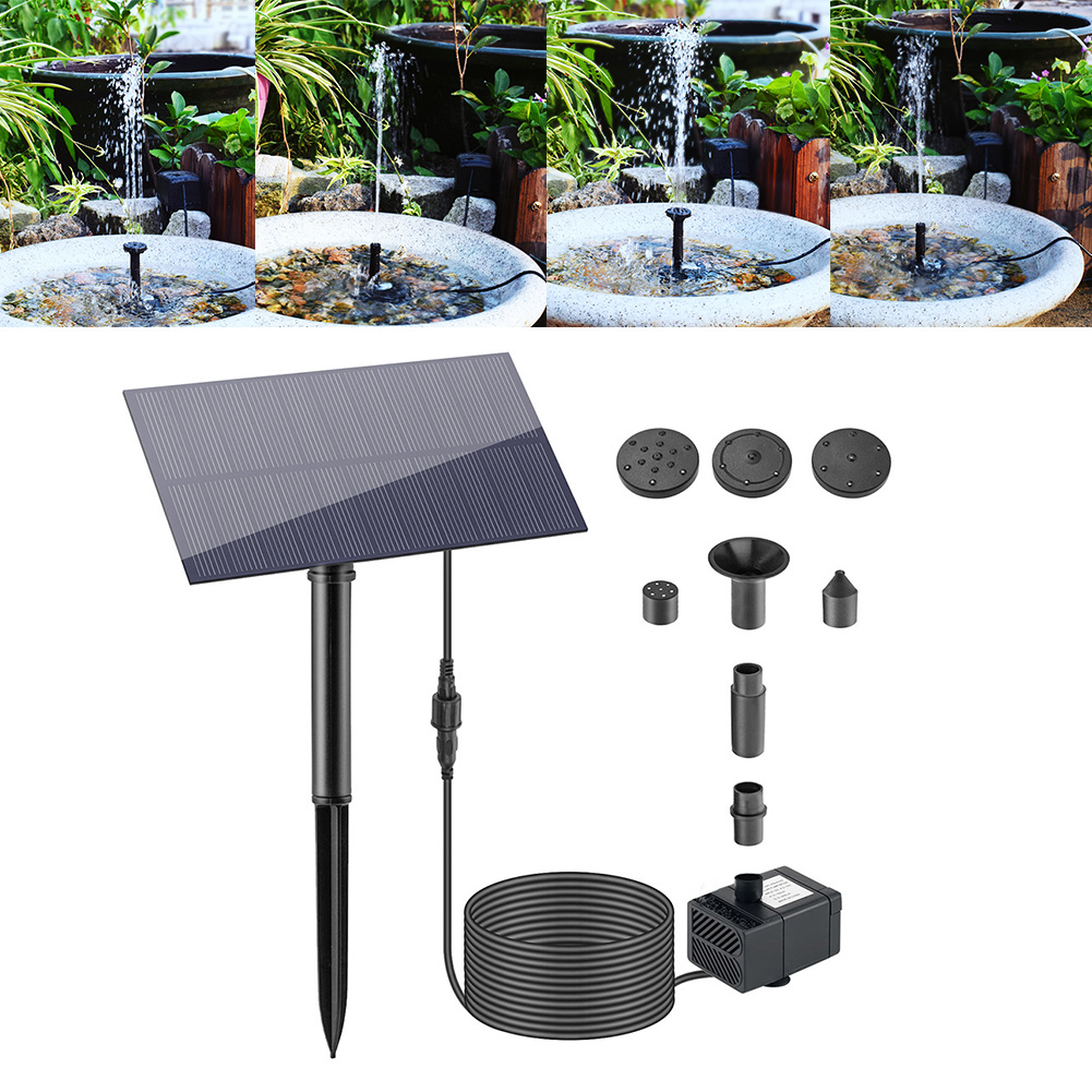 Aquarium Fish Gallery - 5W 5V Wasserbrunnen Gartendekoration mit Pfahl