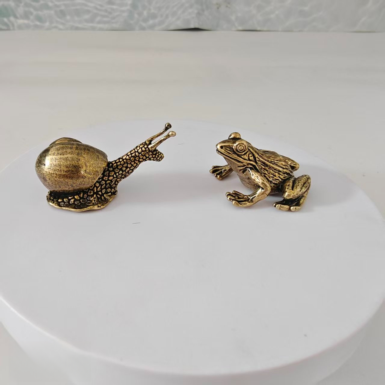 Aquarium Fish Gallery - 2 Stück Mini-Ornamente aus Messing in