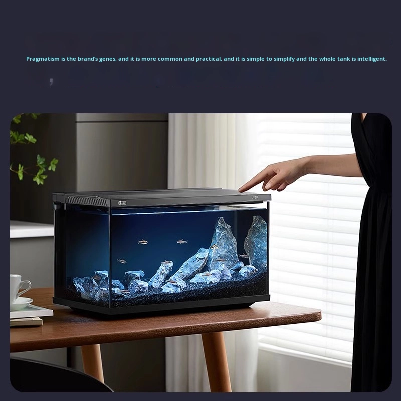 Aquarium Xxl - Intelligentes Desktop-Aquarium aus ultraklarem Glas mit