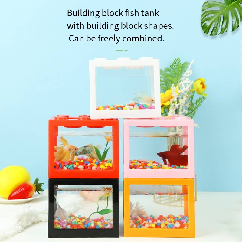 Neuartiges Blockförmiges Mini- – Aquarium Goldfish Bewertung und Preis