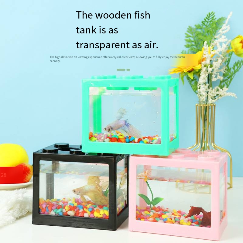 Neuartiges Blockförmiges Mini- – Aquarium Goldfish Bewertung und Preis