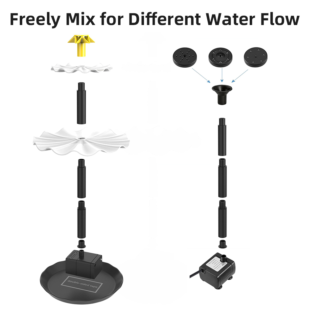 Solar brunnen pumpe für Vogel  – Aquarium Fish Pond Bewertung und Preis