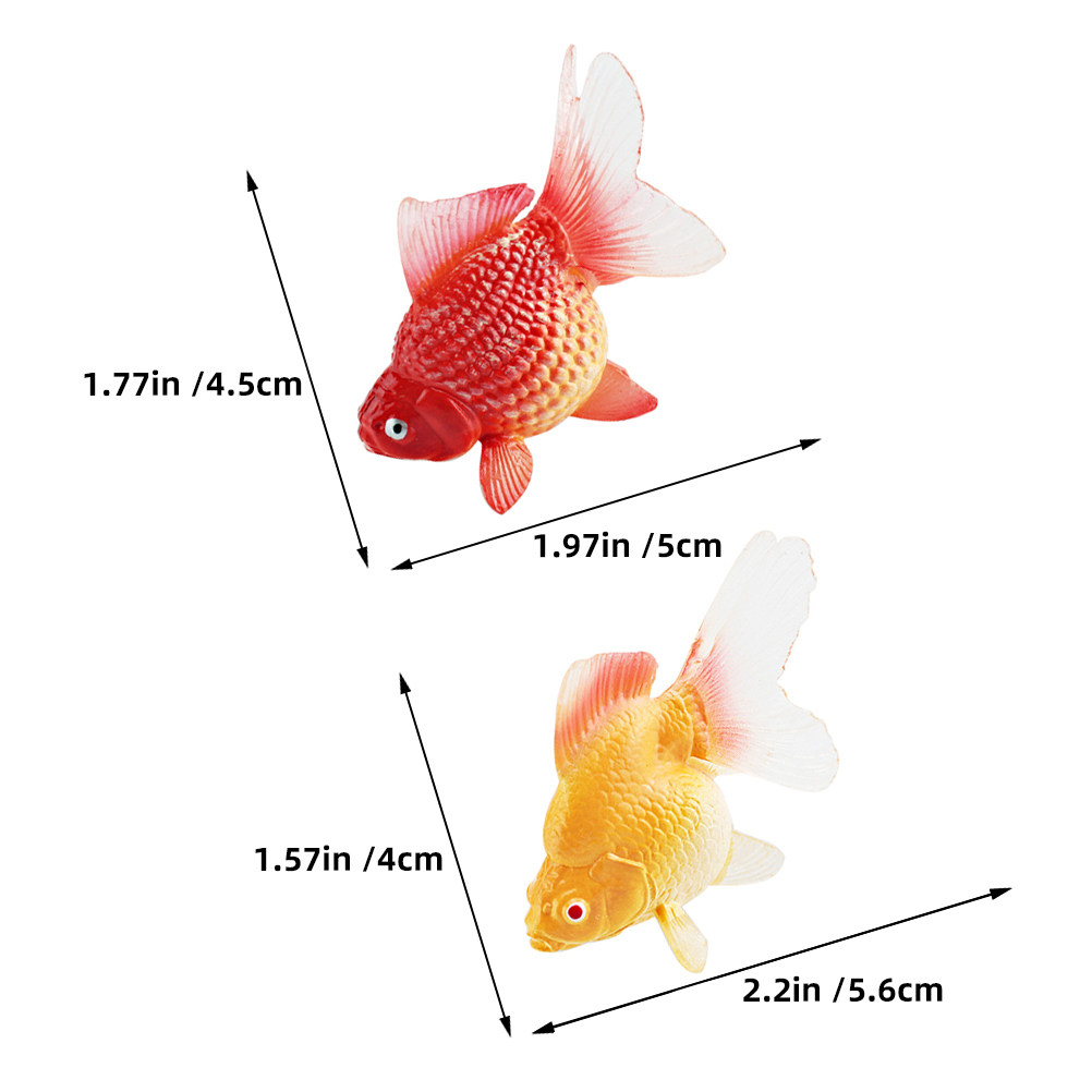 3 Stück realistische Miniatur- – Aquarium Goldfish Bewertung und Preis